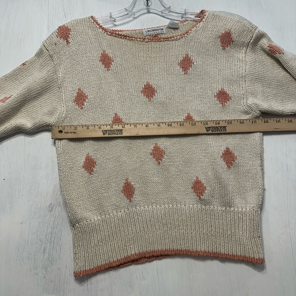 True Vintage 1980s–90s Liz Claiborne Collection Silk Blend Sweater Top - Picture 2 of 13